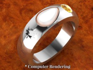 Custom Elk Ivory Ring