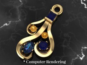 Custom Gemstone Necklace Pendant