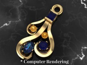 Montana Sapphire Necklace Pendants